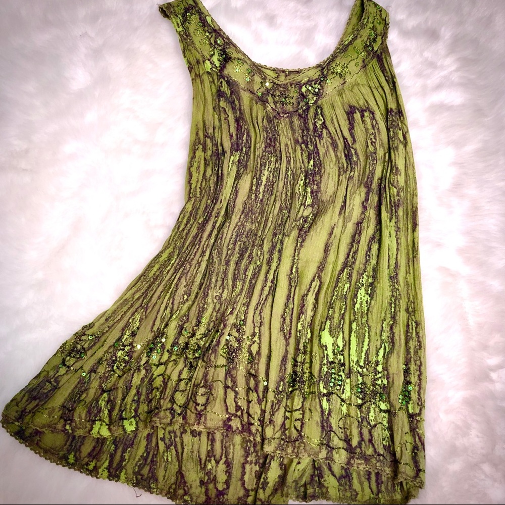 ADVANCE APPARELS tie dye boho tank